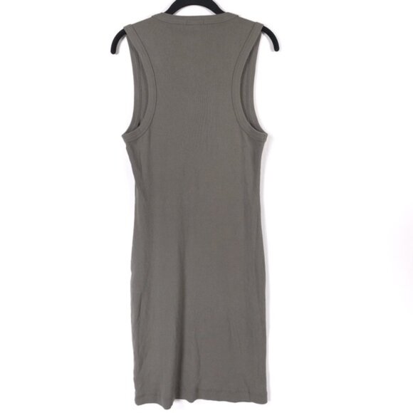 JAMES PERSE STANDARD Ribbed Knit Tank Mini Dress Cotton WNLC6617CU Size 3‎ LARGE - Picture 2 of 9